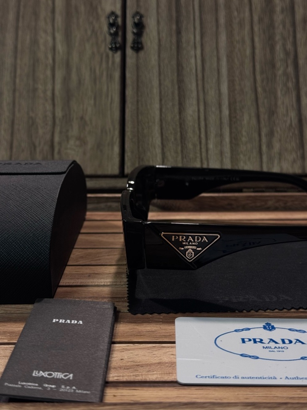 Prada Symbole Sunglasses - Black - Picture 2 of 5